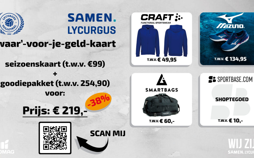 Bestel nu de ‘waar’-voor-je-geld-kaart